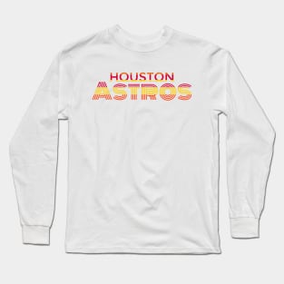 Houston astro throwback colors Long Sleeve T-Shirt